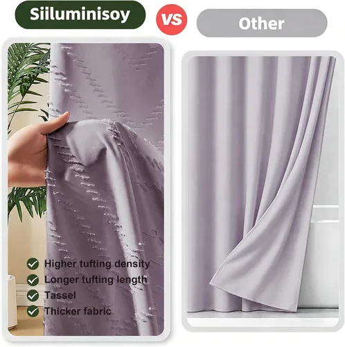 Vista 182 de Cortina de ducha Siiluminisoy de 36x72 beige, cortina de ducha de tela de tamaño pequeño, cortinas de ducha de tela con tufting, diseño chevron a