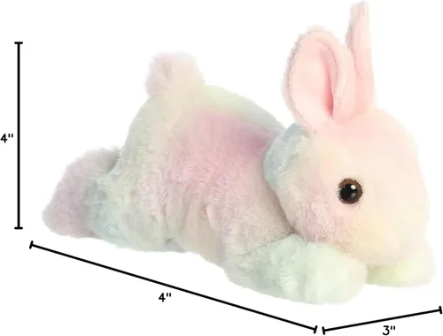 Vista 5 de Aurora Adorable Mini Flopsie Spring Time Bunny - Animal de peluche - Facilidad juguetona - Compañeros atemporales - Pastel 8 pulgadas