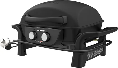 Vista 10 de Nexgrill Parrilla de gas propano portátil de 1 quemador con tapa, encendido piezoeléctrico, 10,000 BTU, 183 pulgadas cuadradas, parrilla de mesa
