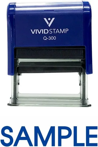 Vista 12 de SAMPLE - Sello de goma autoentintado (tinta negra), tamaño mediano