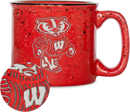 Vista 145 de Rico Industries NCAA Speckle 12oz Laser Engraved Campfire Mug