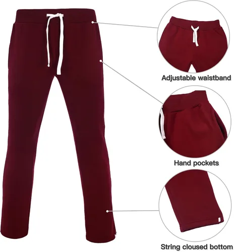 Vista 5 de Xmgelp Conjunto deportivo con capucha para hombre de 2 piezas, casual, con cierre completo