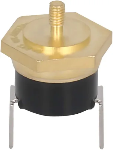Vista 12 de Fielect Interruptor de control de temperatura del termostato KSD301, ajuste Snap Disc Interruptor de temperatura 257.0 °F Cobre M5 normalmente