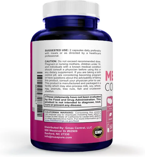 Vista 3 de Complejo de la menopausia: Cohosh negro e ingredientes herbales - 60 Cápsulas