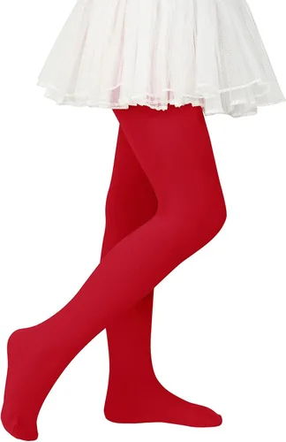 Vista 3 de Century Star Medias de ballet con pies ultrasuaves para niñas, súper elasticidad, uniforme escolar