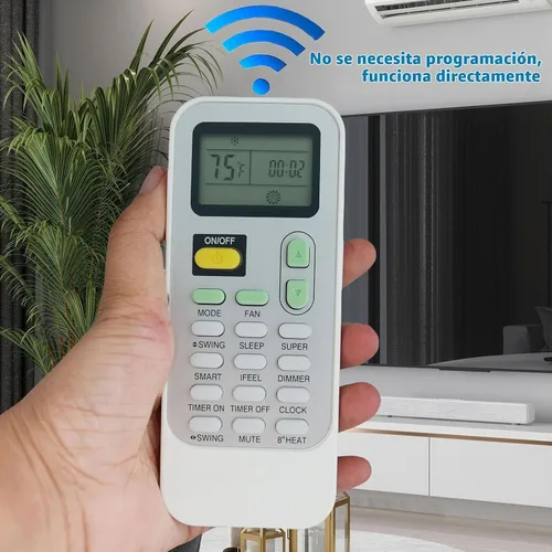 Vista 4 de Mando a Distancia de Repuesto para Aire Con Air-Con Hisense Aire Acondicionado Mando Remoto DG11J1-72