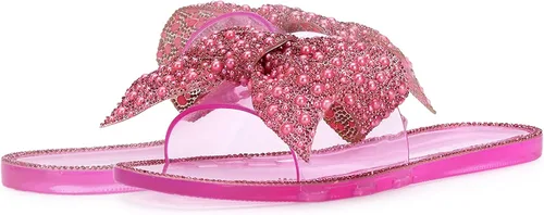 Vista 7 de Jessica Simpson Kilenya - Sandalia plana con adornos para mujer