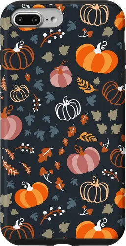 Vista 12 de Funda para iPhone 14 Pro Max Otoño Hojas Caídas Calabaza Cosecha de Especias Feliz Oto
