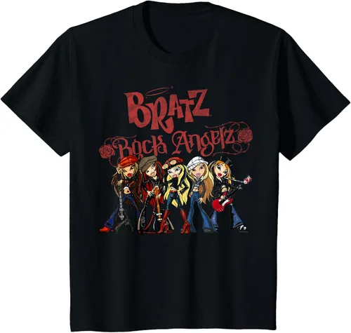 Vista 27 de Bratz Camiseta Rock Angelz Group Shot Negro