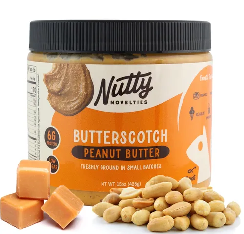 Vista 8 de Nutty Novelties Mantequilla de maní picante con miel de habanero - Alta en proteínas, baja en azúcar, mantequilla de maní saludable - Maní