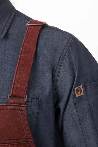 Vista 5 de Chef Works - Delantal unisex con espalda cruzada
