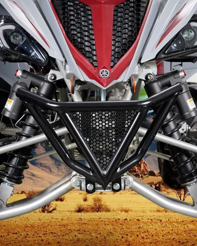 Vista 3 de A & UTV PRO Protector de parachoques delantero y barra de agarre ancha trasera compatible con accesorios Yamaha Raptor 700/700R 2006-2022