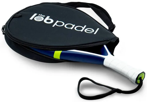 Vista 8 de Raqueta de pádel de fibra de carbono 3K para niños Forma redonda para control Ligera y de gran potencia Pala Padel para niños Raqueta