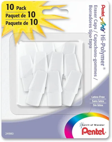 Vista 7 de Pentel Borrador de bloque de polímero, Super XL blanco, 1 paquete (ZEH99BP)