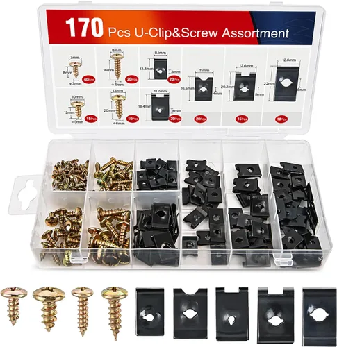 Vista 9 de Nilight 1001 clips universales para automóvil, mezclados, parachoques de automóvil, protector de panel de puerta, cubierta de motor, retenedor