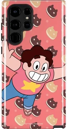 Vista 5 de Skinit Funda para teléfono Pro compatible con Galaxy S22 Ultra, diseño oficial de personajes de Cartoon Network Steven Universe Steven Universe Azul