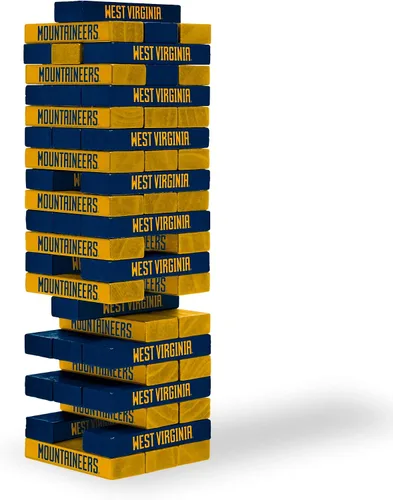 Vista 19 de Wild Sports NCAA Pro Football Tabletop Stackers Block Game for College Football Fan, Dorm Game, Tailgate
