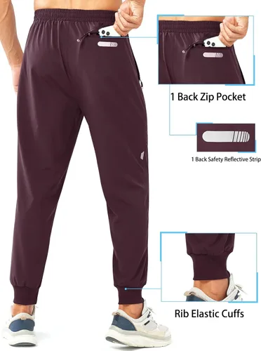 Vista 2 de NORTHYARD Pantalones deportivos para hombre, pantalones deportivos ligeros para correr, pantalones deportivos de secado rápido, para entrenamiento