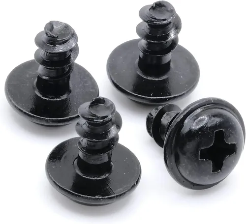 Vista 2 de ReplacementScrews Tornillos de matrícula compatibles con MINI Cooper M5 x 0.315 in Negro