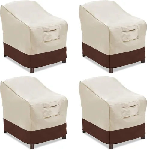 Vista 10 de Vailge Funda de sofá biplaza para banco de patio de 2 plazas, 100% impermeable, funda para muebles de patio con ventilación de aire, tamaño S beige
