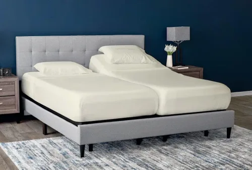 Vista 28 de Cottingon Juego de 5 sábanas divididas tamaño King para camas ajustables, juegos de ropa de cama 100% microfibra cepillada para camas de número