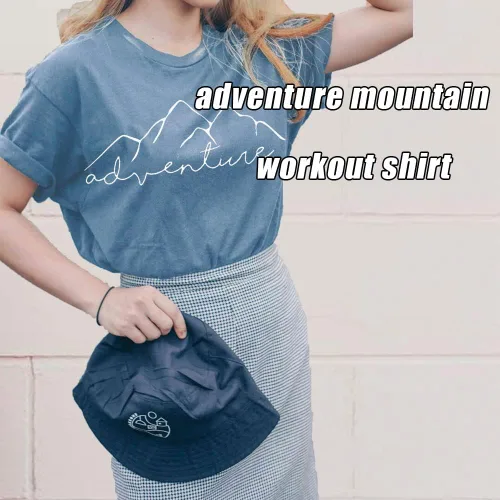 Vista 5 de Camiseta deportiva sin mangas para mujer, diseño de aventura de montaña, senderismo, campamento, divertida camiseta deportiva