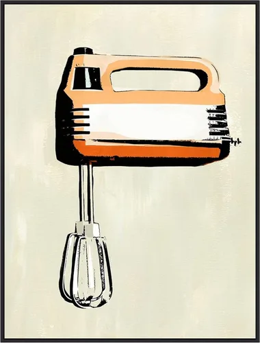 Vista 18 de Amanti Art Lienzo enmarcado para pared, 24 x 18 pulgadas, aparato de cocina retro III por Annie Warren, lienzo enmarcado para pared, obras de arte