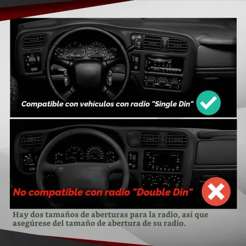 Vista 2 de CROSSDESIGN - Cubierta para tapa de tablero de instrumentos con borde de bisel de radio, borde negro para tablero no apto