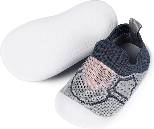 Vista 35 de Zapatos de bebé Pantuflas para niños pequeños, calcetines para niños y niñas, suela antideslizante
