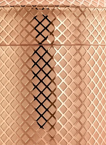 Vista 24 de Barfly Juego de coctelera japonesa de 3 piezas con entramado de diamante (24 onzas/23.7 fl oz), cobre antiguo