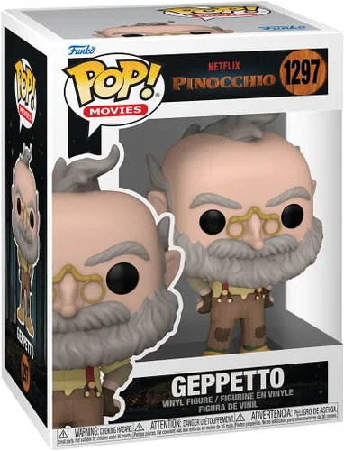 Vista 2 de Funko Pop Movies: Netflix Pinocho - Geppetto - Figura de vinilo coleccionable - Idea de regalo - Producto oficial - Juguetes para niños y adultos