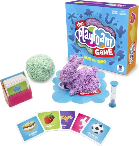 Vista 2 de Educational Insights The Playfoam Family Game, un juguete de adivinanzas para esculpir con Playfoam original, para 4 o más jugadores, juegos de mesa