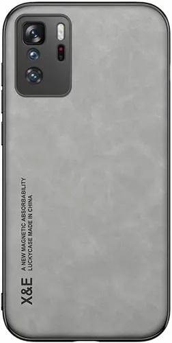 Vista 5 de Kepuch Funda de teléfono celular para Xiaomi Poco X3 GT, Redmi Note 10 Pro China - Silklike Black, parachoques con placa metálica magnética - No