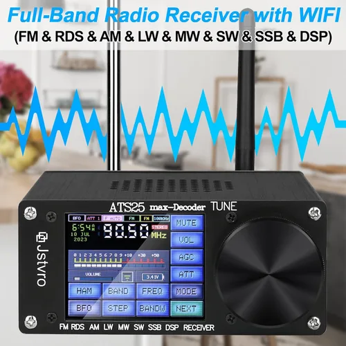 Vista 2 de SI4732 ATS-25max-DECODER Receptor de radio: V4.17 con CW, decodificación RTty, WiFi, espectro de audio y receptor DSP FM LW (MW y SW) y SSB