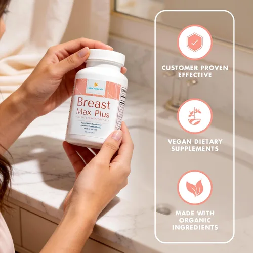 Vista 5 de KIMI Naturals Breast Max Plus - Píldoras de mejora de senos l Suplemento potenciador para un crecimiento rápido y busto más grande, fórmula