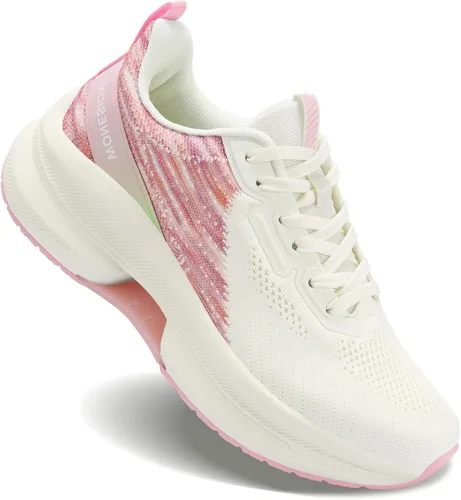 Vista 7 de WONESION Zapatos deportivos antideslizantes para mujer, ligeros, atléticos, deportivos, deportivos, a la moda, para gimnasio, trabajo, enfermería