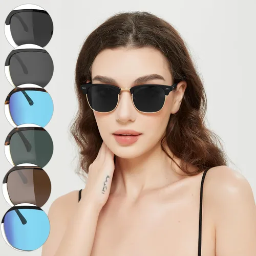 Vista 2 de Gafas de sol polarizadas con marco sin montura con bloqueo UV