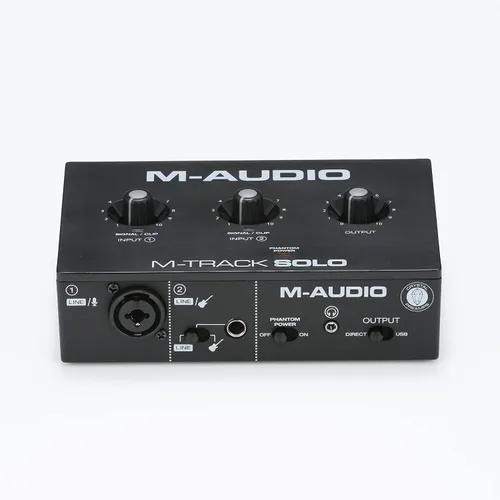 Vista 8 de M-AUDIO M-Track Solo - Interfaz de audio USB, 48 kHz / 1 XLR in (paquete de 8)