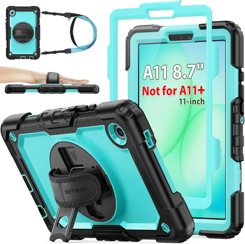 Vista 31 de SEYMAC stock Funda para Samsung Galaxy Tab A8 de 10.5 pulgadas, funda de protección contra caídas de cuerpo completo con protector de pantalla