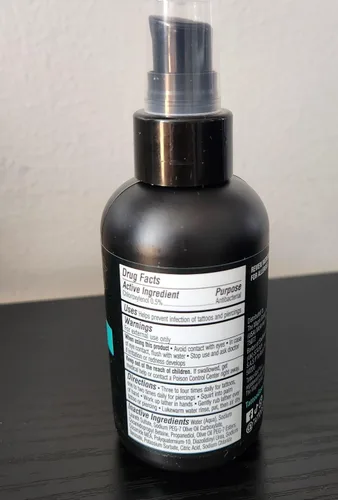 Vista 7 de Tattoo Goo Jabón limpiador, 3 onzas, para el cuidado posterior de piercings y tatuajes, hidrata y limpia la suciedad, jabón equilibrado de pH,