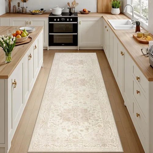 Vista 17 de Alfombras de área 8x10 Sala de estar: Dormitorio Alfombra Lavable Beige