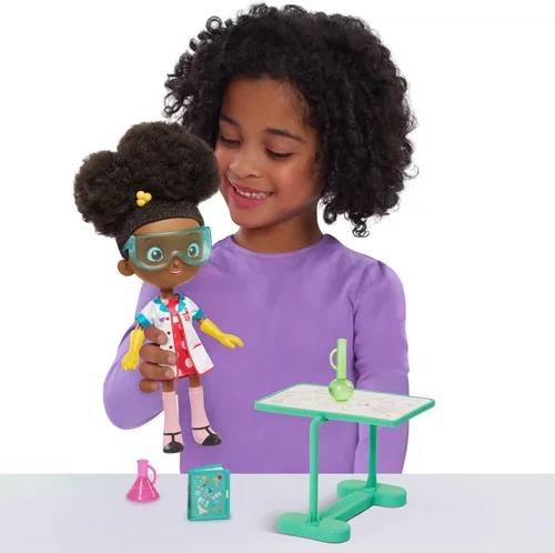 Vista 3 de Just Play Ada Twist - Muñeca de laboratorio Scientist Ada Twist, muñeca interactiva de 12.5 pulgadas con accesorios de laboratorio de investigación