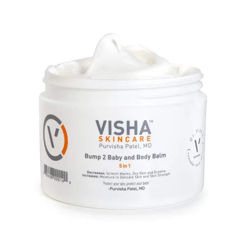 Vista 5 de Visha Skincare Bump 2 Baby Body Balm Alivia la piel seca y el eccema Previene las estrías Fortalece la piel Crema corporal para pieles