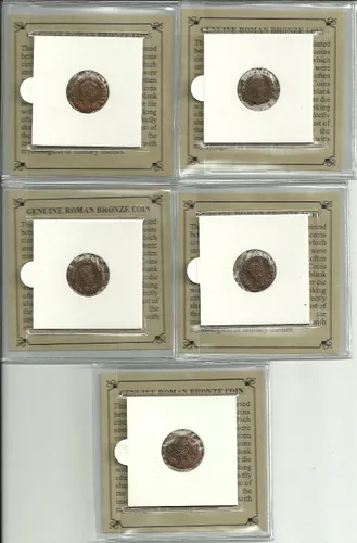 Vista 5 de UNA - AUTÉNTICA MONEDA DE BRONCE ANTIGUA ROMANA. De 1700 años de antigüedad. CALIDAD VARIADA