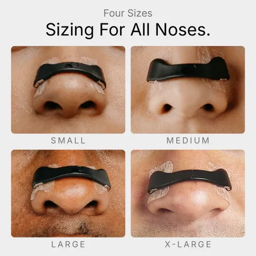 Vista 5 de Intake Breathing Kit de iniciación de tira nasal, aumenta ingreso de oxígeno, reduce los ronquidos, mejora la calidad del sueño, resistente al Negro