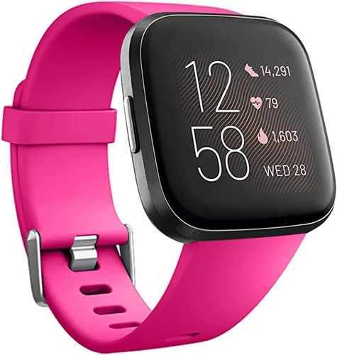 Vista 11 de Bandas de repuesto compatibles con Fitbit Versa/Versa 2 / Versa Lite, correa ajustable de silicona para accesorios clásicos, correas de fitness