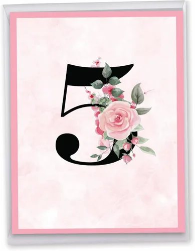 Vista 10 de NobleWorks - Tarjeta de felicitación de aniversario de 5ª boda grande de 8.5 x 11 pulgadas - Matrimonio de 5 años con sobre para hombres, mujeres