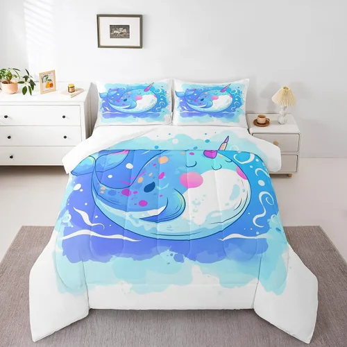 Vista 7 de Farm Aninmal - Juego de ropa de cama para niños, divertido juego de edredón de animales de granja para adolescentes y niñas, juegos de edredón