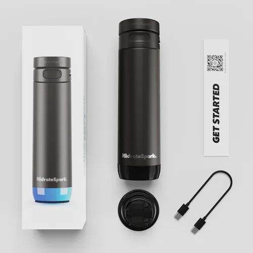 Vista 9 de Hidrate Spark PRO 2 – Botella inteligente con recordatorios de bebidas y seguimiento de agua, gran regalo de vacaciones para resoluciones de año