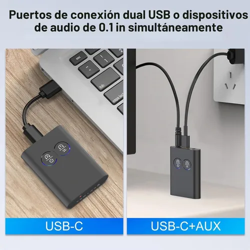 Vista 6 de Receptor transmisor Bluetooth para avión Adaptador Bluetooth para TV Car